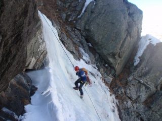 Doppie con corde ghiacciate