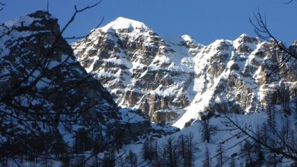 prime luci del sole sul Monte Bego (31-1-2010)