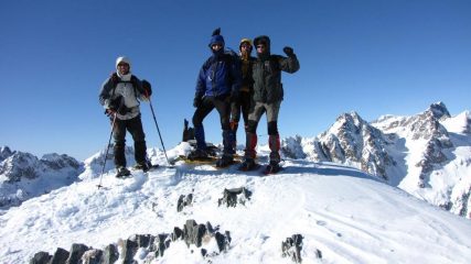 Enrico, Marco, Massimo e Giulio in vetta (31-1-2010)