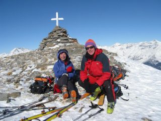 Rosy e Sergio in vetta