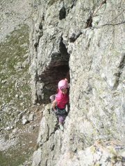 Manuela sul secondo tiro della Balzola