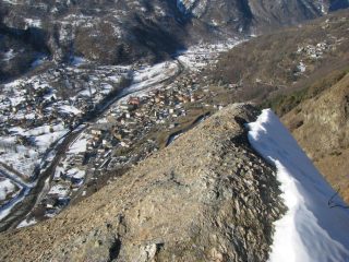 Panorama su Locana, dalla curiosa 
