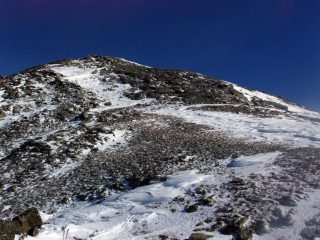 Pendio finale senza neve