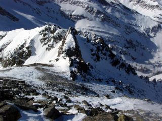 Dalla punta verso il Passo dar Loup