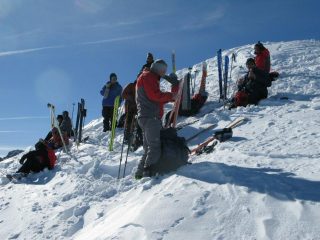 Il gruppo in vetta