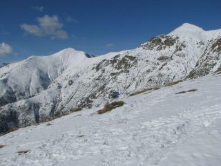Panorama su cima dell'Angiolino e Uja di Corio