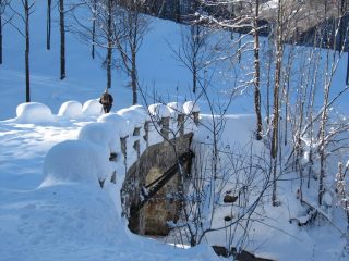Il primo ponte subito fuori l'abitato di Valcasotto