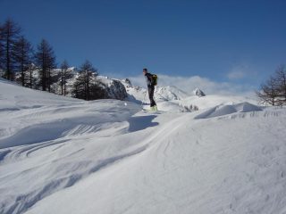 Neve lavorata dal vento
