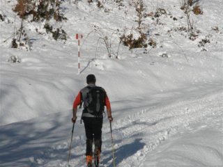 La freccia indica sù ma noi dovevamo andare in giù forse!!!