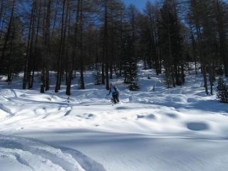 in discesa