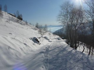 In discesa sulla strada