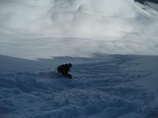 discesa sul versante diretto