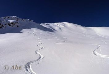 Versante di discesa.