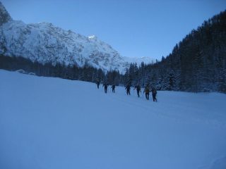 fase iniziale della gita