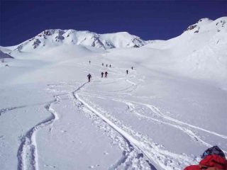 In salita pendii quasi vergini