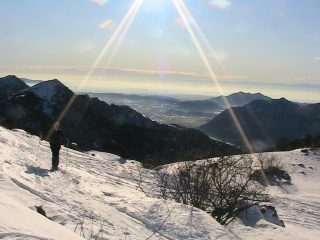 Si vedono i laghi di Avigliana