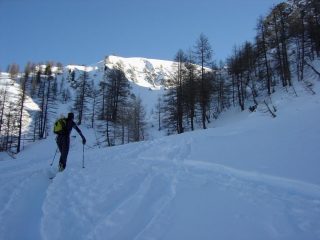 Parte alta della salita