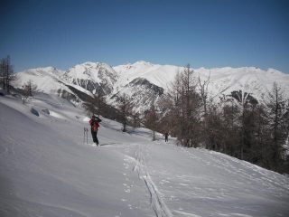 quasi in cima nei pressi delle trune