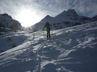 colle nord di Cima Lusera sullo sfondo