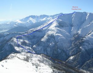 Itinerario Vandalino, visto dal Monte Servin