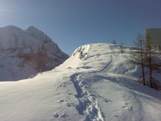 La cresta prima della punta