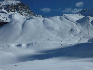 Le uniche tracce visibili anche dalla Luna