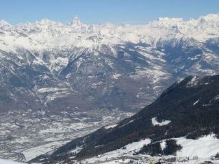 Panorama su Cervino e Rosa