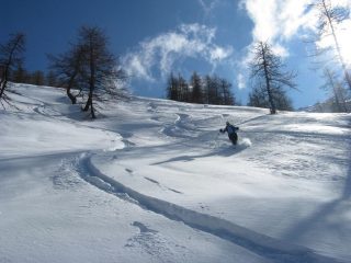 in discesa