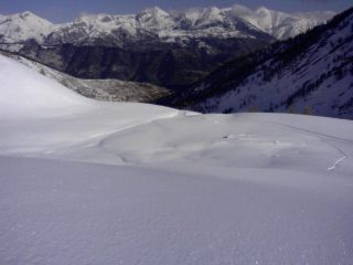 La Malga Panizzi e il fondovalle.