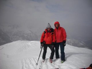 in cima con Alberto