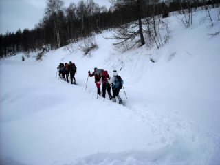 Sul percorso.