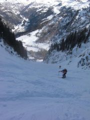 Parte iniziale, qui si tolgono gli sci