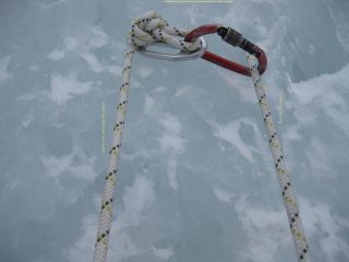 Mio sistema di recupero corda dal basso