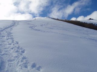 verso la cima lungo la dorsale