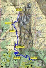 Cartina del percorso