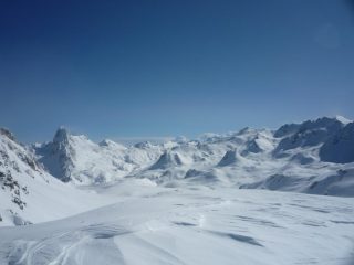 Sul Colle della Gardetta: si vede in fondo Rocca la Meja