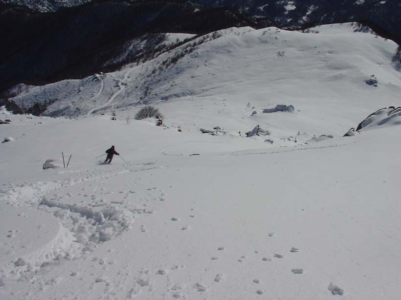 Scendendo sulla spalla