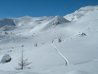 i bei Pendii del Mont Ros prima della 2 risalita