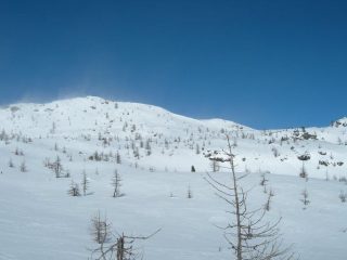 la punta tra col del lago bianco e la croix