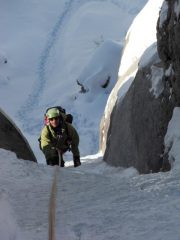 Tachi risale la goulotte finale