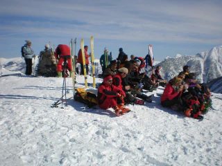 Affollamento in cima