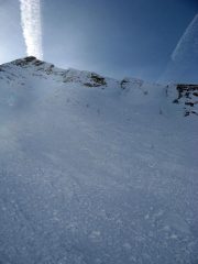 la valanga a lastroni nella parte finale del vallone, lato dx salendo