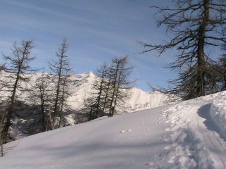 Il Rocciamelone mentre si sale