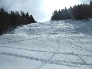 sul pistone di discesa