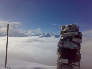 in cima con il pizzo d'ormea alle spalle