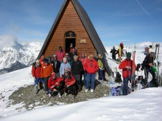 foto di gruppo in punta