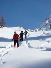 scendendo il versante nord