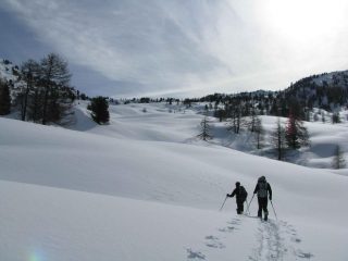 Prime tracce verso il colle