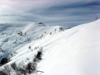 La parte alta dell'itinerario