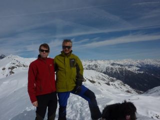 in cima con enrico e nosi